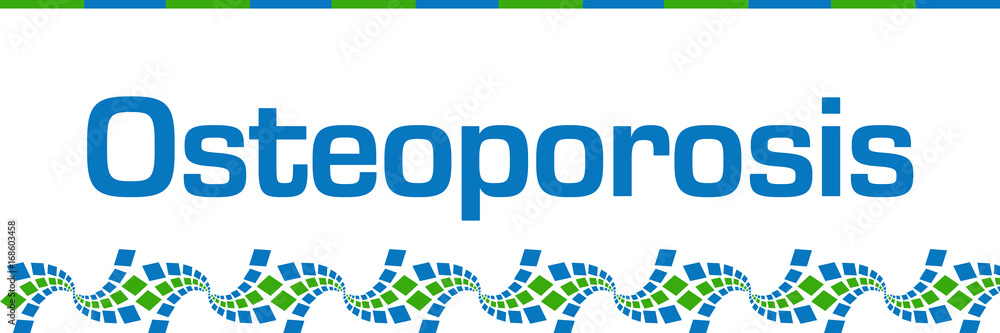 Osteoporosis Green Blue Graphics Bottom Horizontal Osteoporosis Green Blue Graphics Bottom Horizontal
