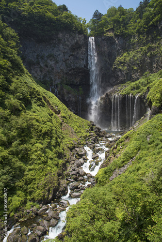 Kegon waterfall located in National Park at nikko, japan.