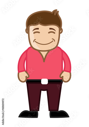 Curious Smile - Cartoon Face