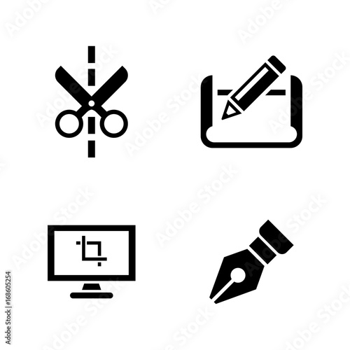 Architectural blueprint. Simple Related Vector Icons Set for Video, Mobile Apps, Web Sites, Print Projects and Your Design. Black Flat Illustration on White Background.