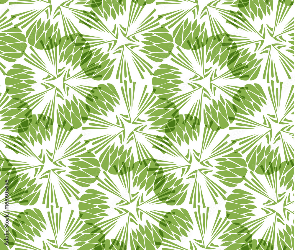 Greenery taraxacum seamless pattern background illustration. Spring color 2017, wallpaper design