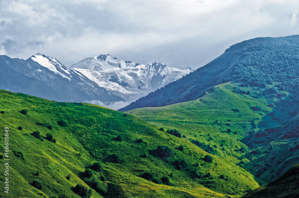 The peak of the mountain Kazbek.