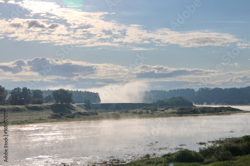 A slightly misty morning over the Volga River