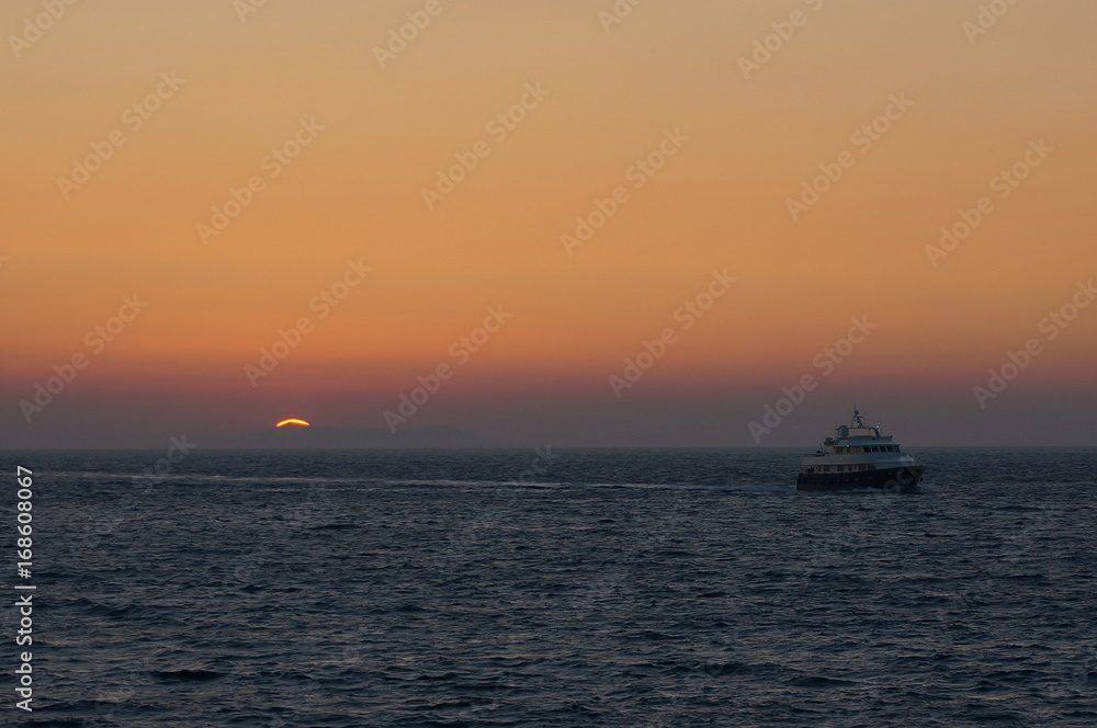Obraz premium mikonos sunset