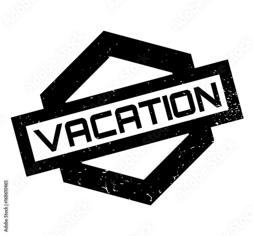 Vacation rubber stamp. Grunge design with dust scratches. Effects can be easily removed for a clean, crisp look. Color is easily changed.