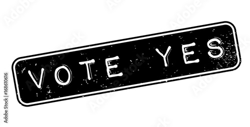 Vote Yes rubber stamp. Grunge design with dust scratches. Effects can be easily removed for a clean, crisp look. Color is easily changed.