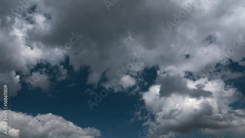 Wallpaper Mural time lapse clip of white fluffy clouds over blue sky Torontodigital.ca
