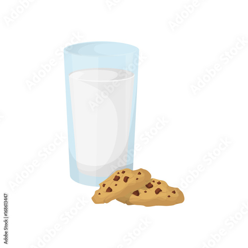 Milk with cookies