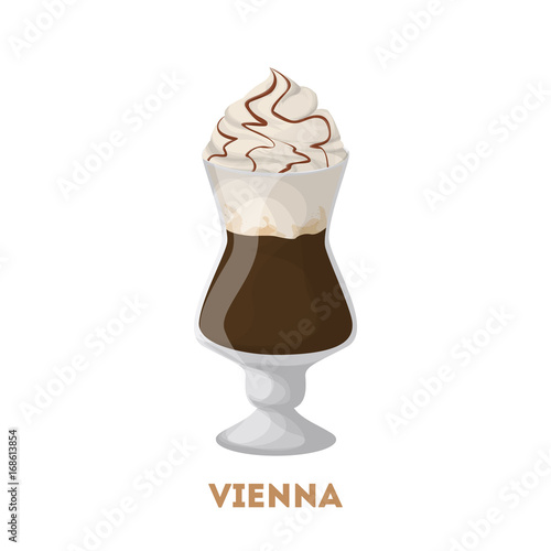 Isolated viennese coffee.