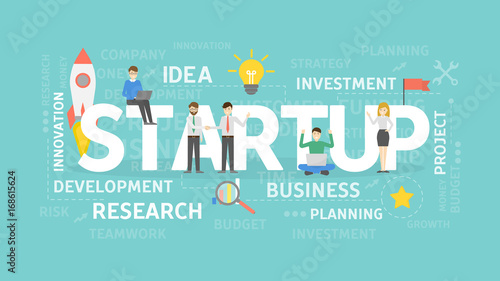 Startup concept illustration.