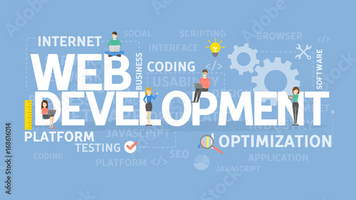 Web development concept.