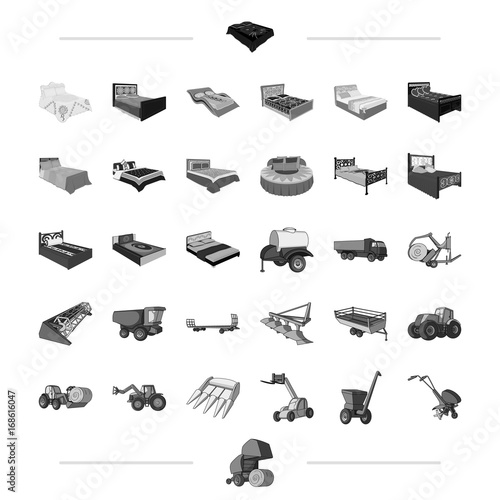furniture, business, trade and other web icon in monochrome style.agriculture, economy, industry icons in set collection.