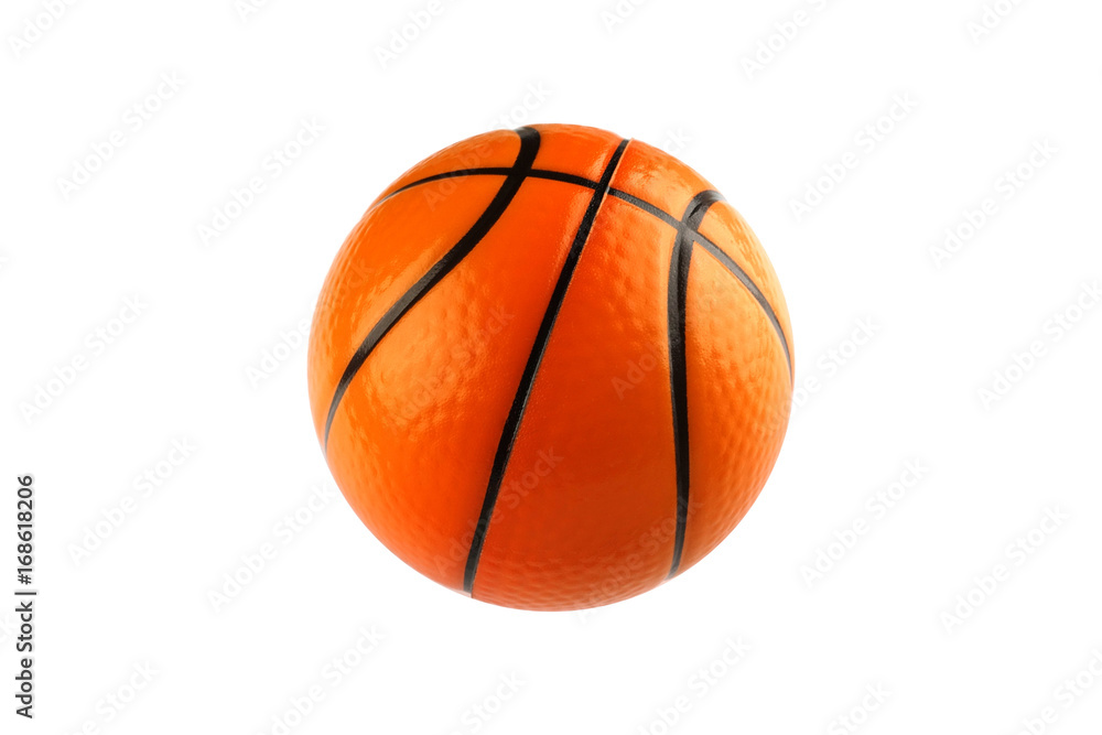 Basketball isolated on white with clipping path