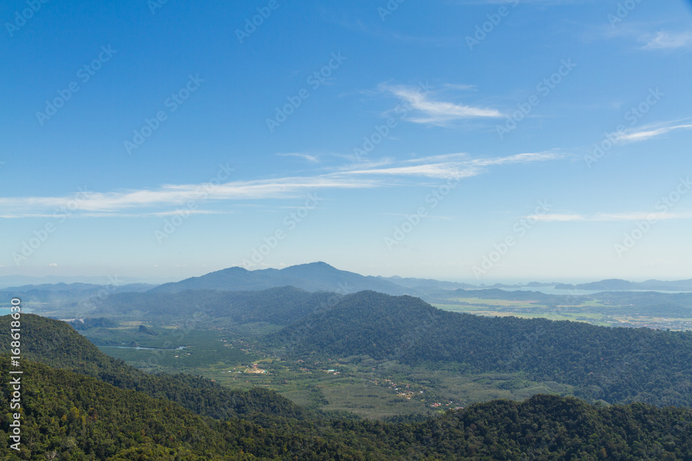 Fototapeta premium Mountains and forests on Langkawi island