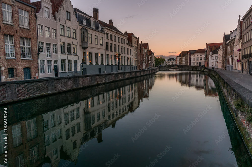 Brugge architecture reflections
