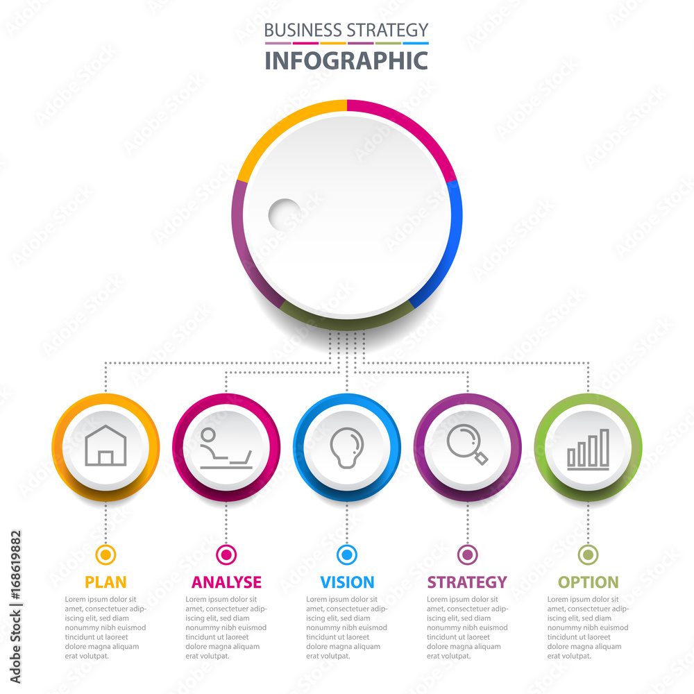 Business infographics design elements template graphic illustration Business infographics design elements template graphic illustration