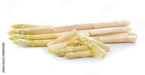 bundle of fresh white asparagus spears