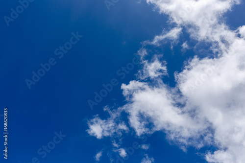 white clouds with blue sky background © warongdech