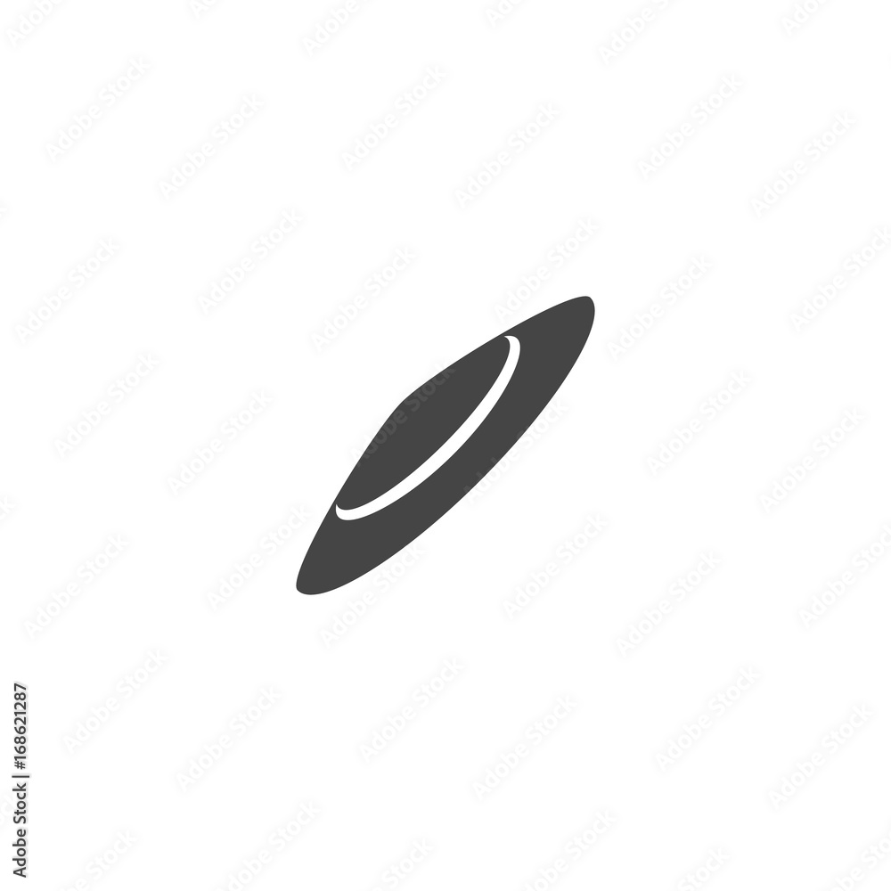 Contact lenses icon. Vector logo on white background