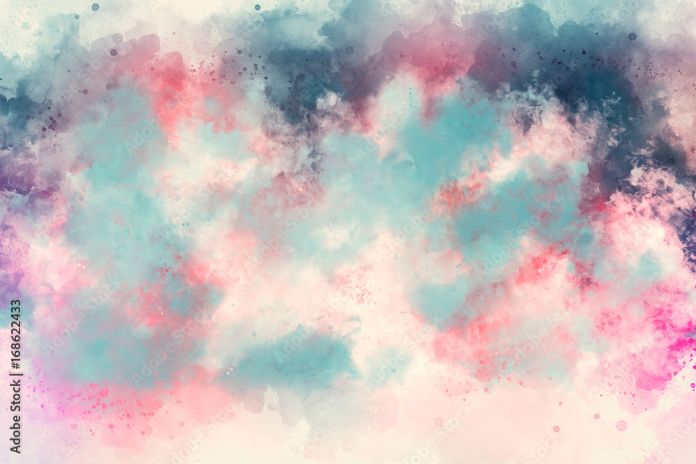 Abstract watercolor texture background. Oil painting style wallpaper.	