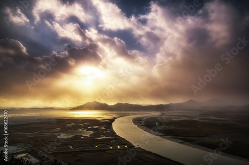 View of the Suncheon wetlands taken in South Korea.