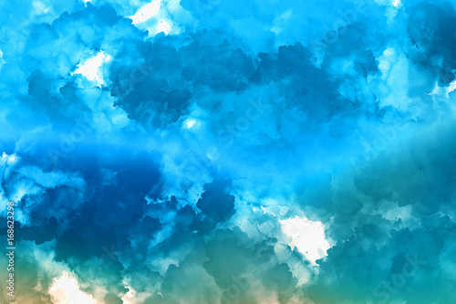 Abstract colorful texture background. Painting style beautiful clouds wallpaper.