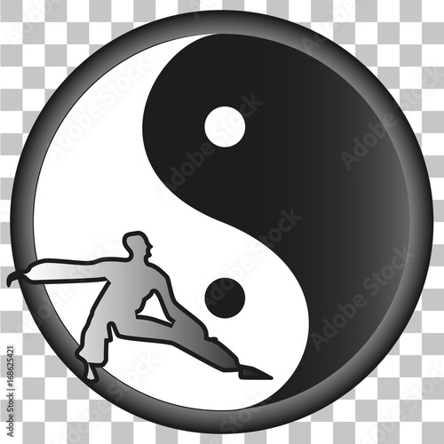 Image of Yin Yang sign on a transparent background