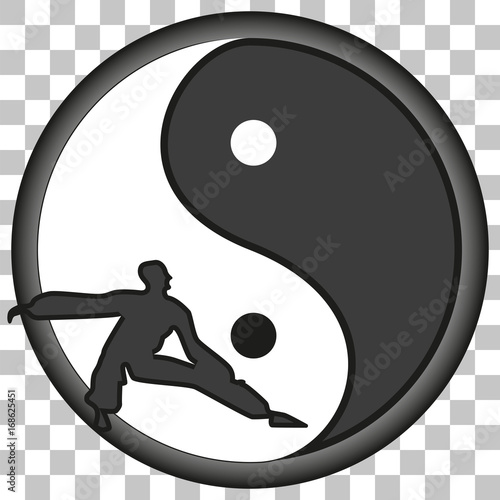 Image of Yin Yang sign on a transparent background