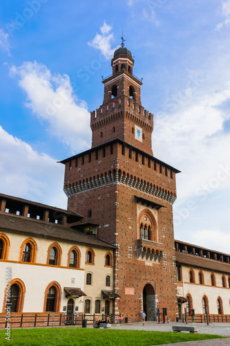 Sforza Castle in Milan Italy