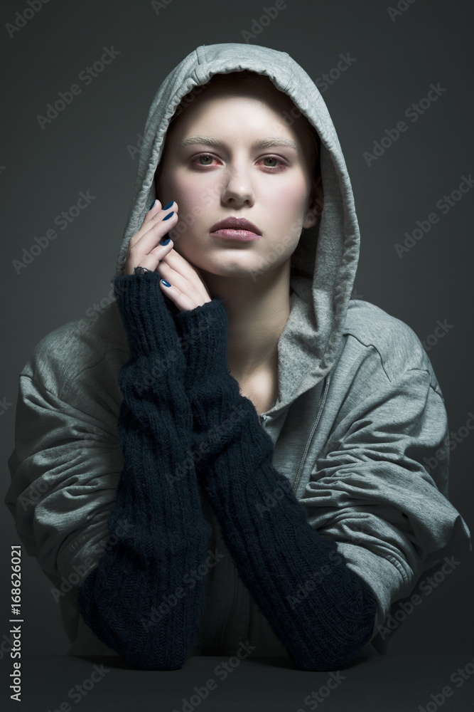 The girl in the hoodie The girl in the hoodie