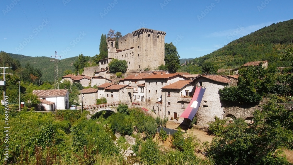 Verrucola village in Lunigiana, north Tuscany, Italy.