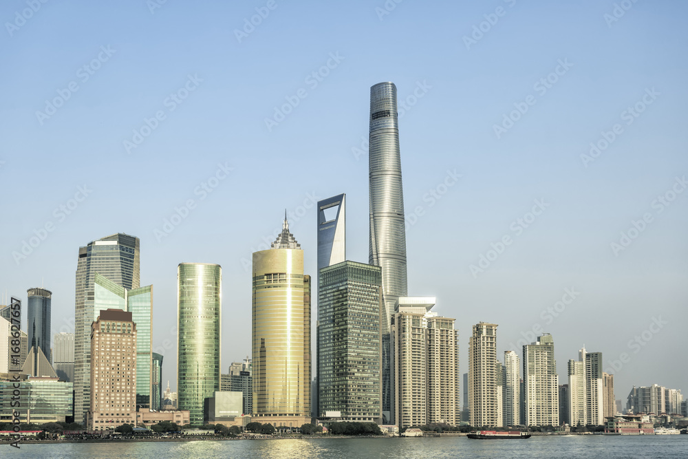 Architectural scenery and skyline of Shanghai