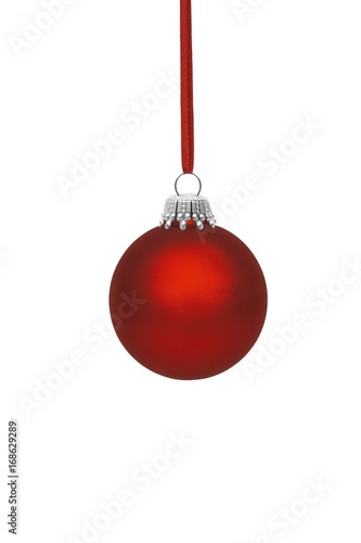 Rote Weihnachtskugel