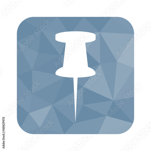 Low Poly Button - Stecknadel