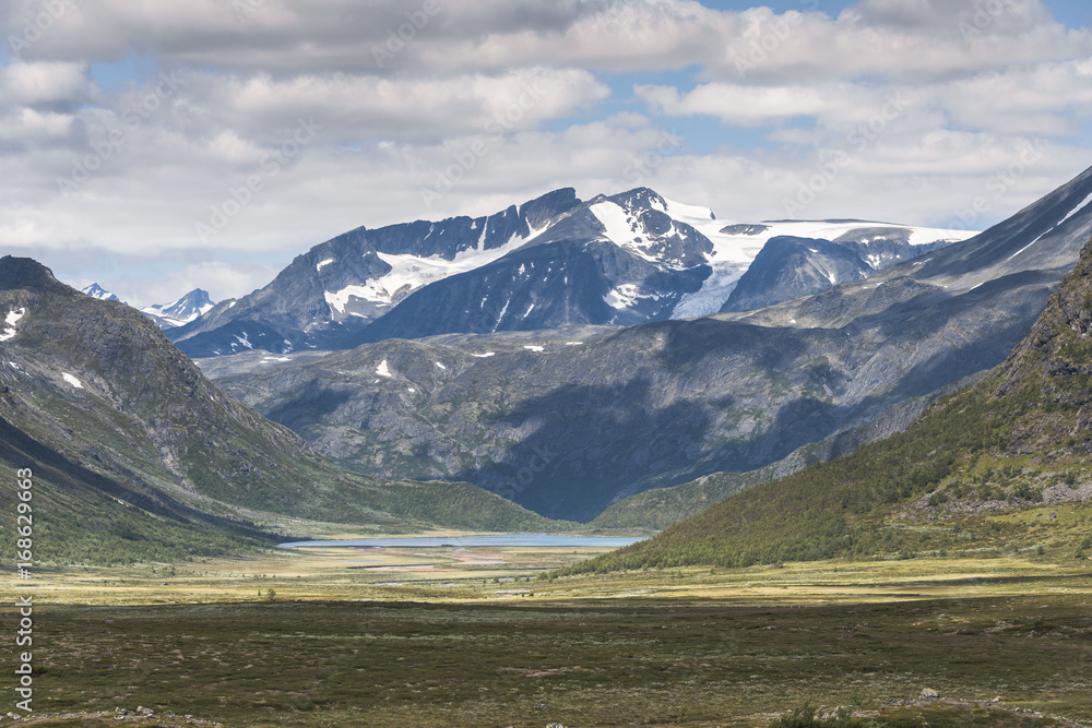 small fjord in noway near the valdresflya road small fjord in noway near the valdresflya road