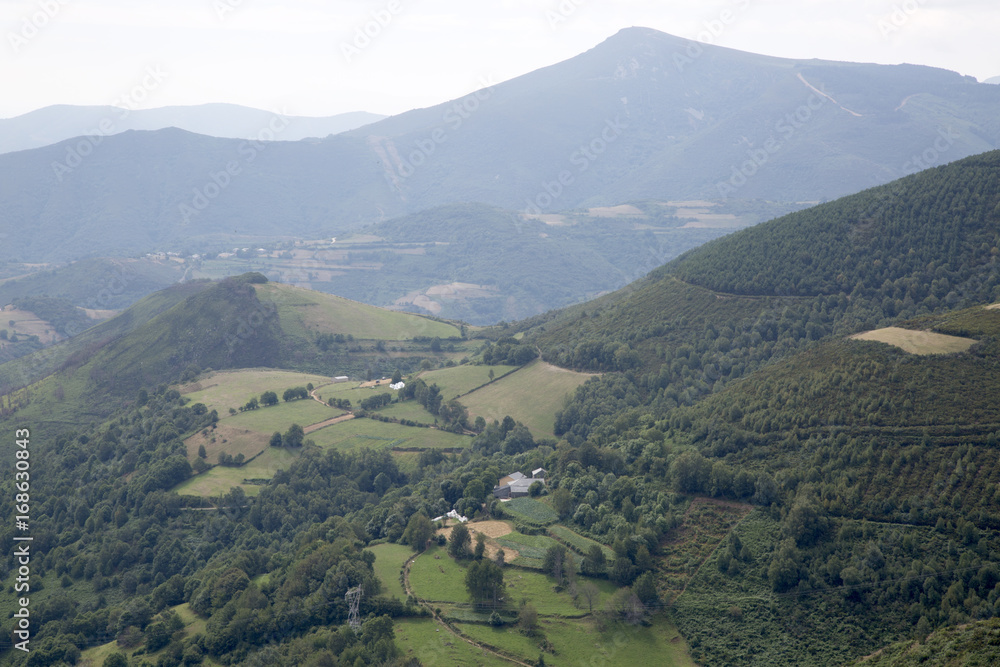 View of Hills from O Cebreiro; Galicia