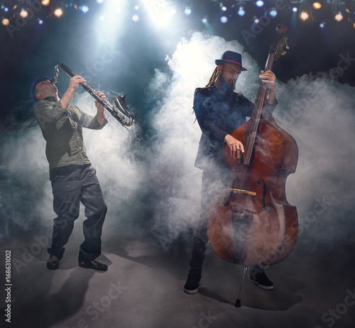 Canvas Print The jazz singer.