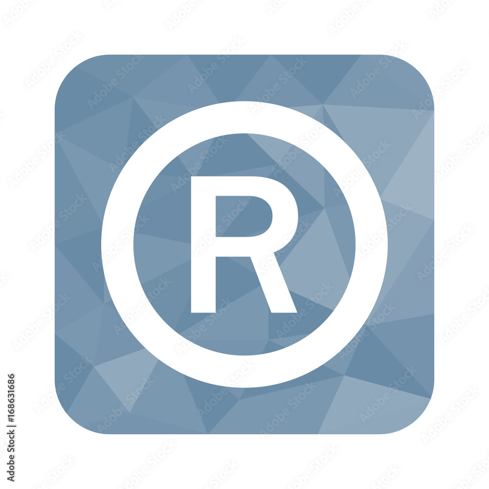 Low Poly Button - Urheberrechts-Symbol Low Poly Button - Urheberrechts-Symbol