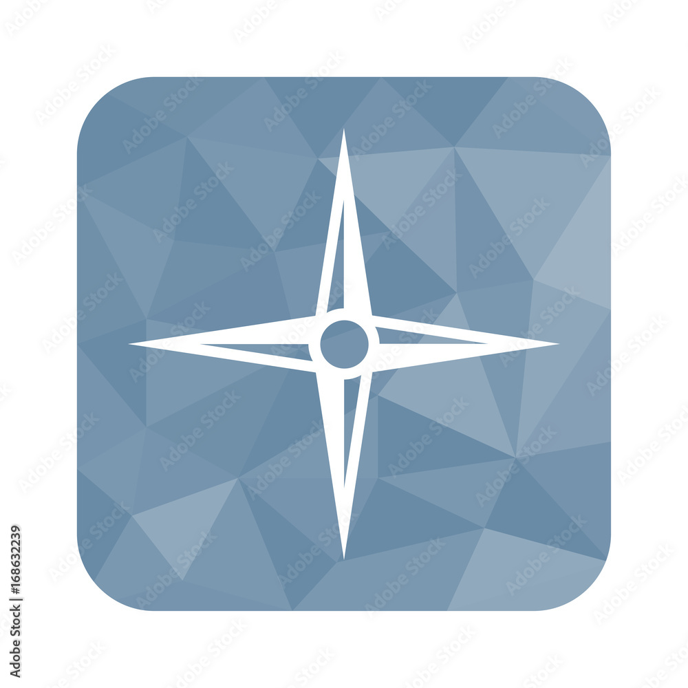 Low Poly Button - Himmelsrichtungen Low Poly Button - Himmelsrichtungen