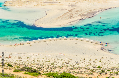Wallpaper Mural Paradise beach balos at beautiful bay and coast - View over Balos Lagoon, island on Crete, Greece Torontodigital.ca