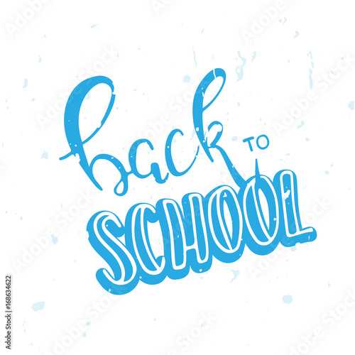 Back to school vector illustration. Back to school calligraphy background. Back to school lettering typography poster. Good for banners, covers, card, sale