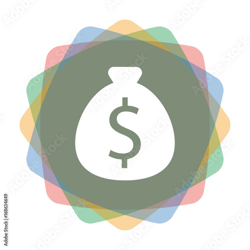 App Icon farbig Geldsack Dollar