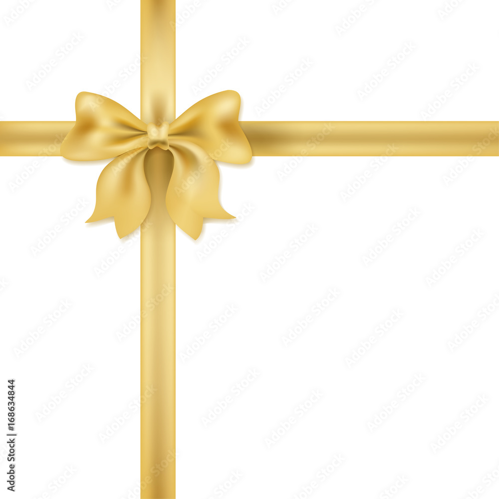cute golden bow on white. decorative design element for celebration birthday or new year eve, greeting and invitation cards cute golden bow on white. decorative design element for celebration birthday or new year eve, greeting and invitation cards