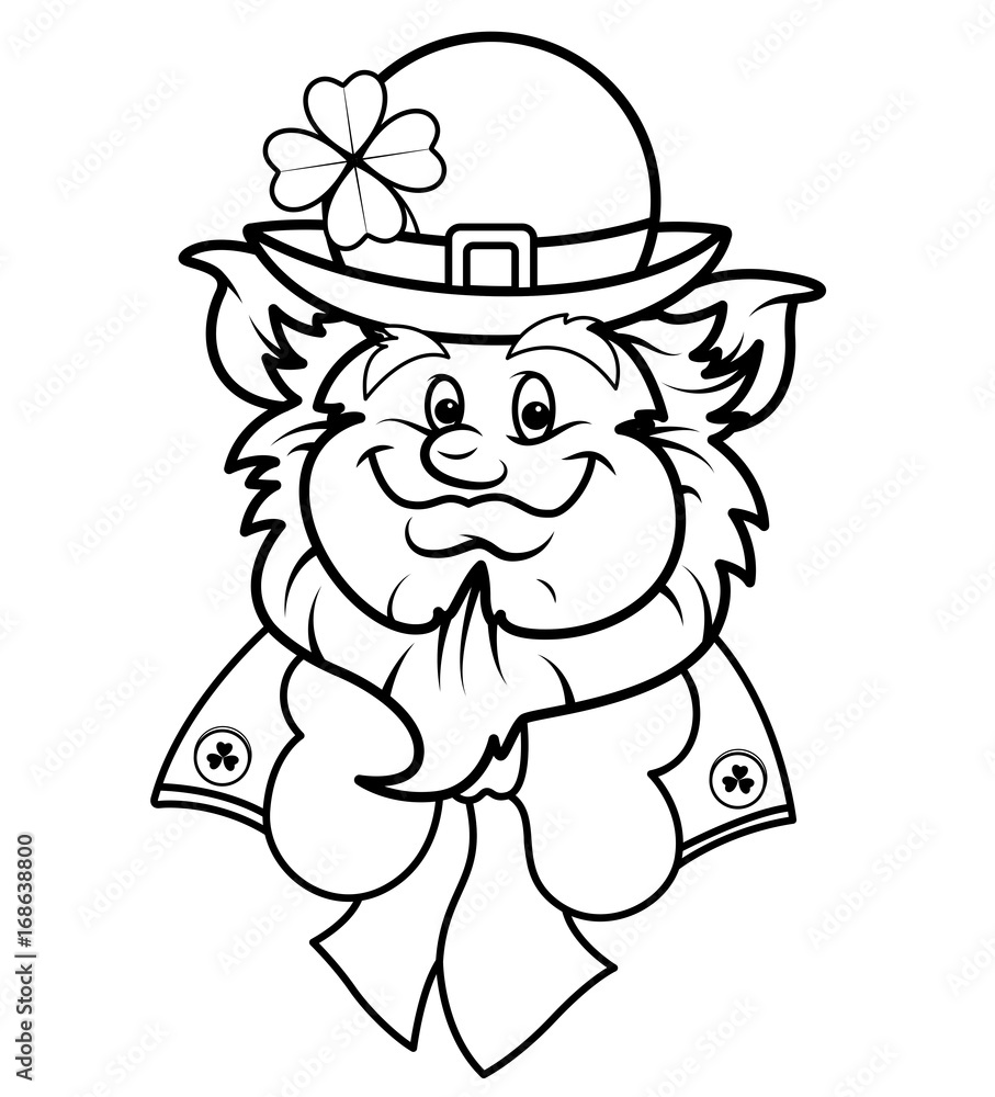 Leprechaun Face Sketching Leprechaun Face Sketching