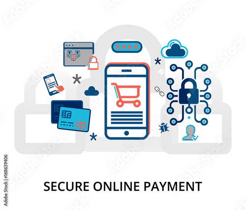 Secure online payment concept