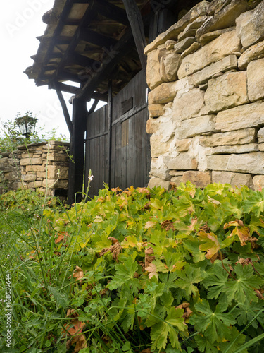 Streets of old bulgarian preserved Bozhentsi photo