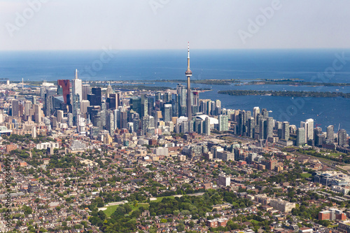 Photography Beautiful Wide Angle Aerial View of Toronto from Afar