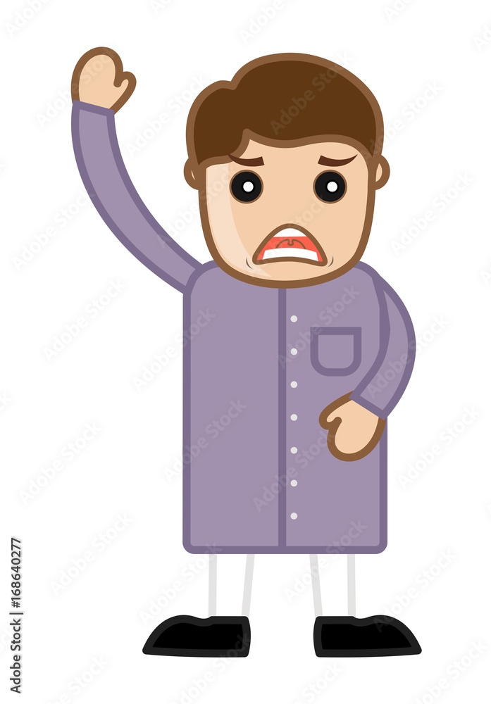 Frustrated Cartoon Political Man Frustrated Cartoon Political Man