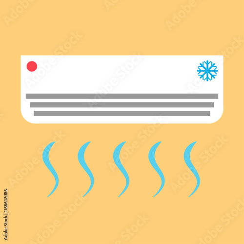 Obraz na płótnie vector of air conditioner w salonie
