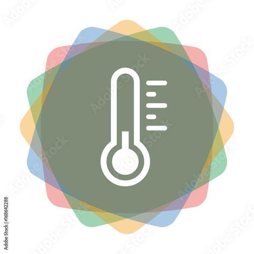App Icon farbig Thermometer minus Grade